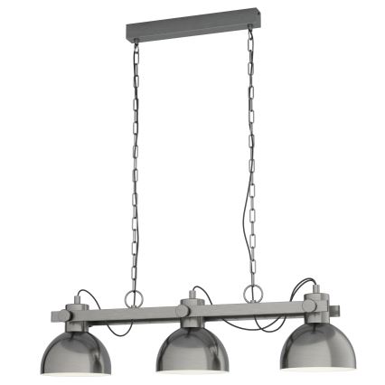 Eglo - Candelabro numa corrente 3xE27/28W/230V