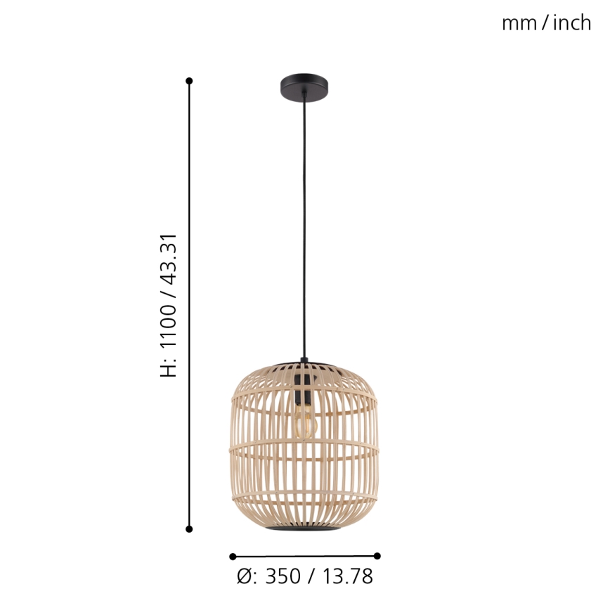 Eglo - Candelabro num fio 1xE27/28W/230V