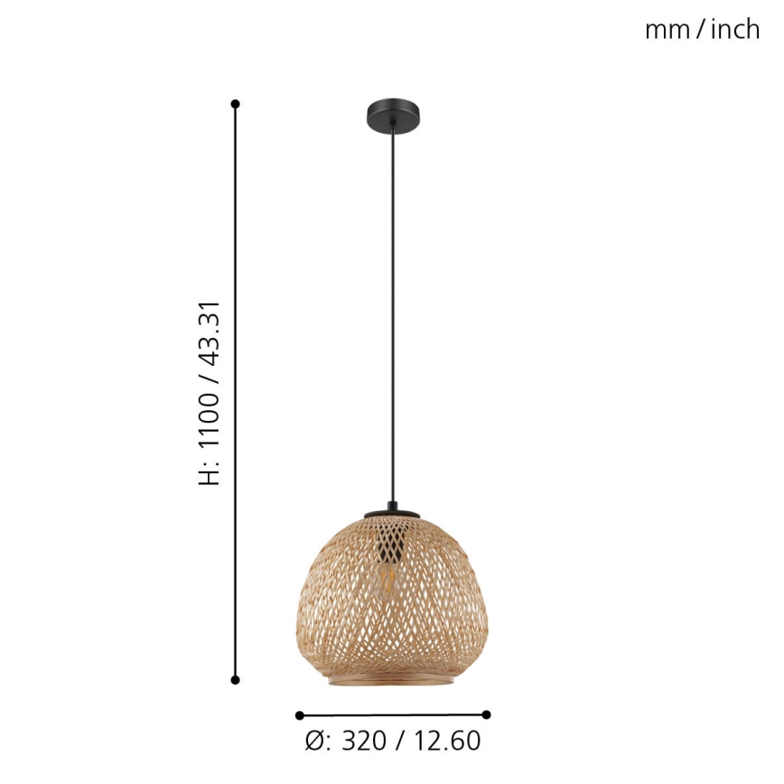 Eglo - Candelabro num fio 1xE27/40W/230V
