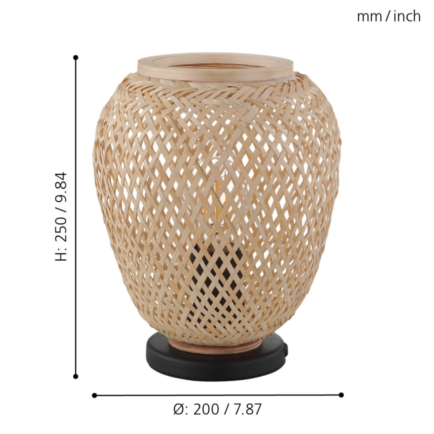 Eglo - Lâmpada de mesa 1xE27/40W/230V