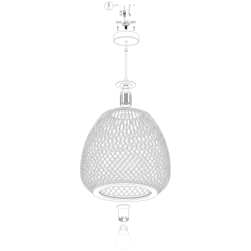 Eglo - Candelabro num fio 1xE27/40W/230V