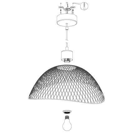 Eglo - Candelabro num fio 1xE27/60W/230V