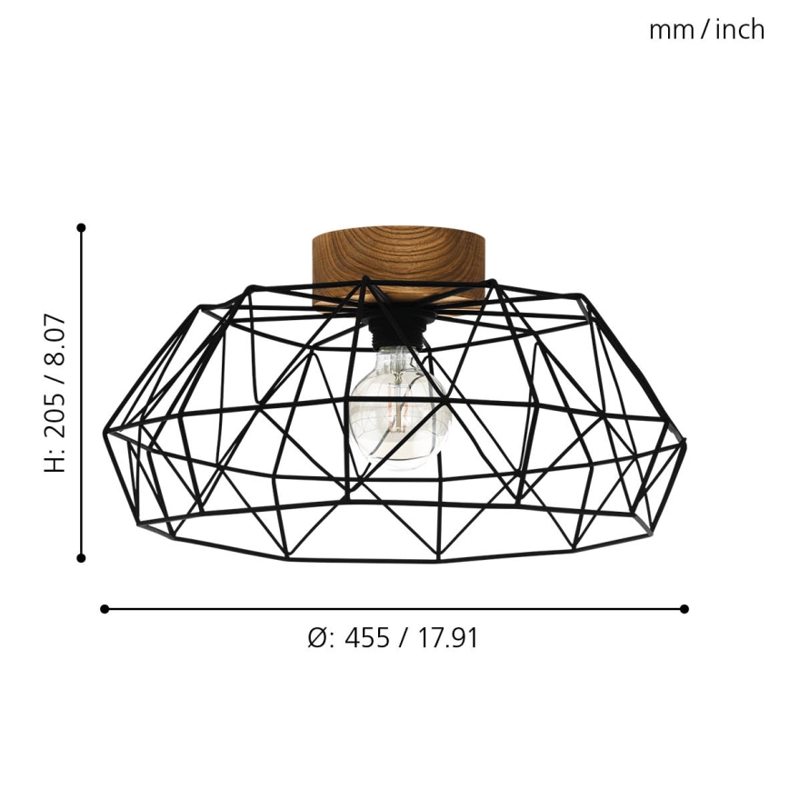 Eglo - Iluminação de teto 1xE27/60W/230V