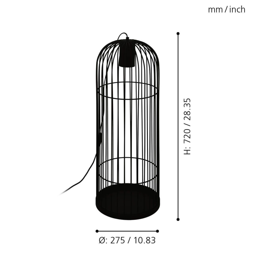 Eglo - Candeeiro de chão LED 1xGU10/4,6W/230V