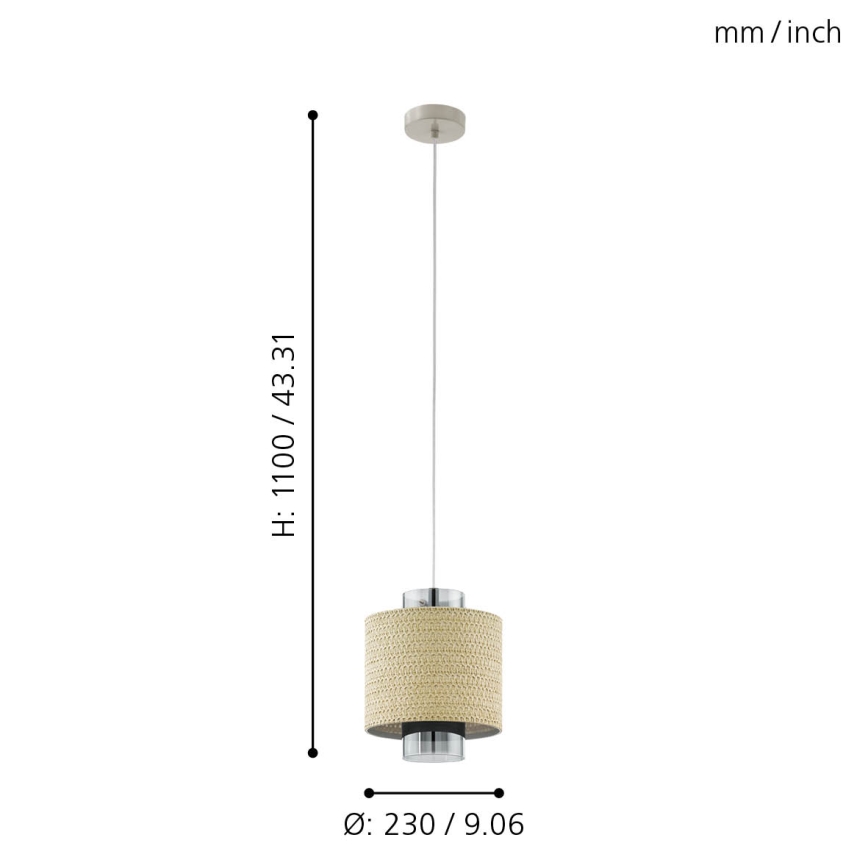 Eglo - Candelabro num fio 1xE27/40W/230V