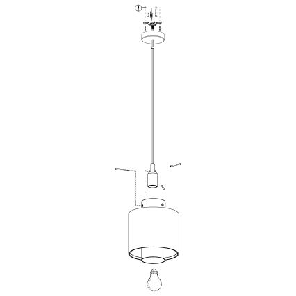 Eglo - Candelabro num fio 1xE27/40W/230V