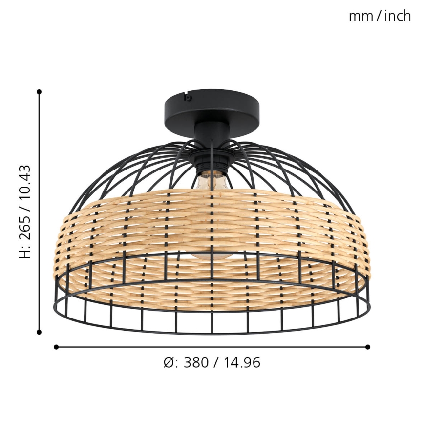 Eglo - Luz de teto 1xE27/60W/230V