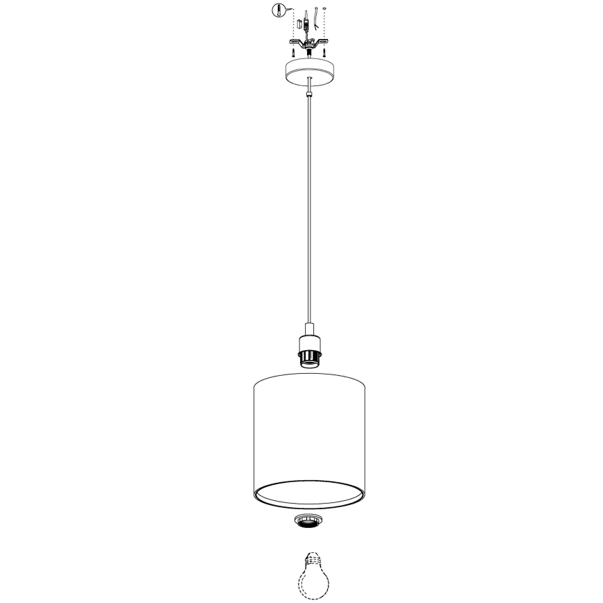 Eglo - Candelabro num fio 1xE27/40W/230V