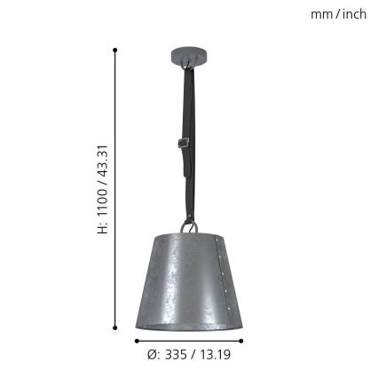 Eglo - Candelabro num fio 1xE27/60W/230V
