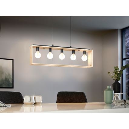 Eglo - Candelabro num fio 5xE27/40W/230V