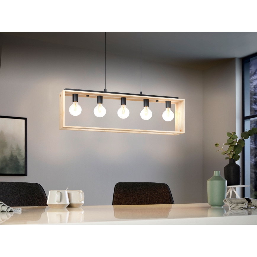 Eglo - Candelabro num fio 5xE27/40W/230V