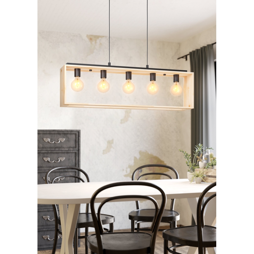 Eglo - Candelabro num fio 5xE27/40W/230V