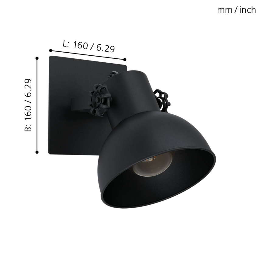 Eglo - Iluminação de parede 1xE27/28W/230V