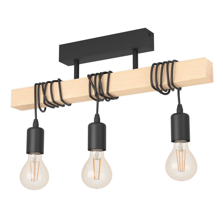 Eglo - Candeeiro integrado TOWNSHEND 3xE27/60W/230V - FSC certificado