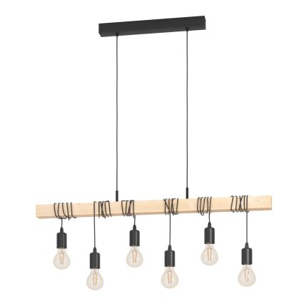 Eglo - Candeeiro suspenso TOWNSHEND 6xE27/60W/230V