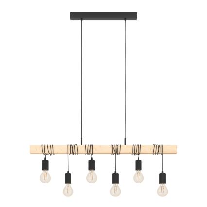Eglo - Candeeiro suspenso TOWNSHEND 6xE27/60W/230V