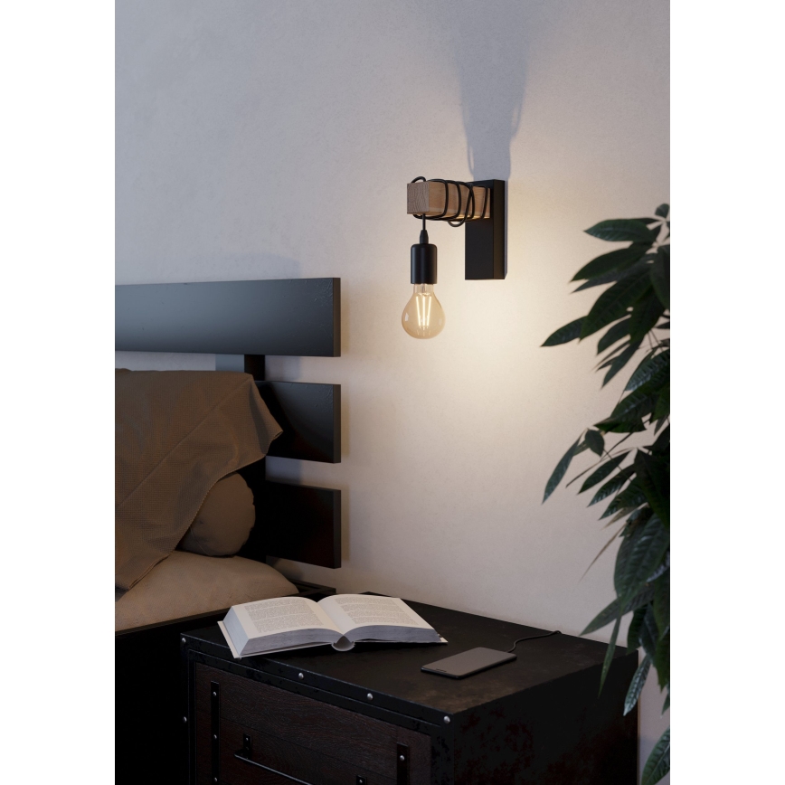 Eglo - Iluminação de parede TOWNSHEND 1xE27/10W/230V