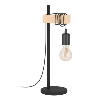 Eglo - Candeeiro de mesa TOWNSHEND 1xE27/10W/230V - FSC certificado
