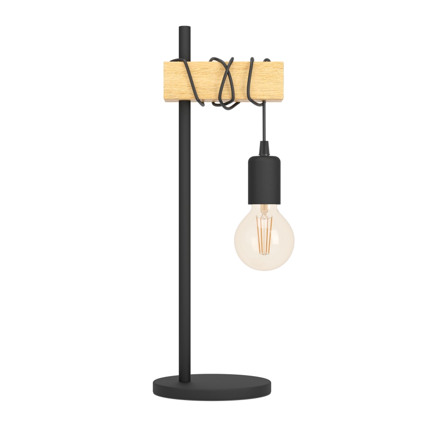 Eglo - Candeeiro de mesa TOWNSHEND 1xE27/10W/230V - FSC certificado