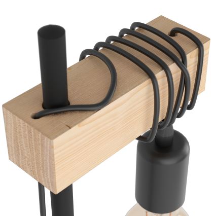 Eglo - Candeeiro de mesa TOWNSHEND 1xE27/10W/230V - FSC certificado