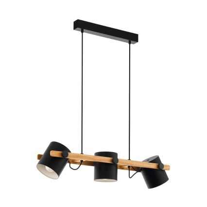 Eglo - Candeeiro suspenso 3xE27/60W/230V - FSC certificado