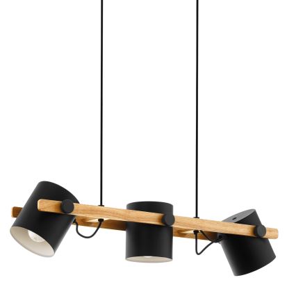 Eglo - Candeeiro suspenso 3xE27/60W/230V - FSC certificado
