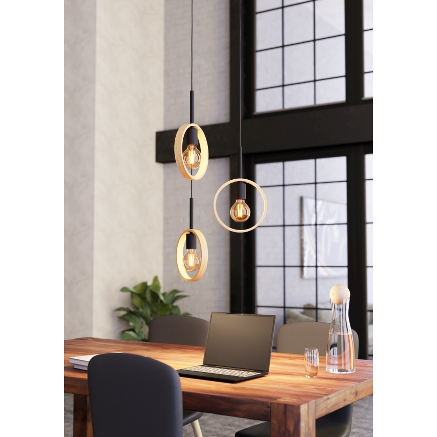Eglo - Candelabro suspenso 3xE27/40W/230V