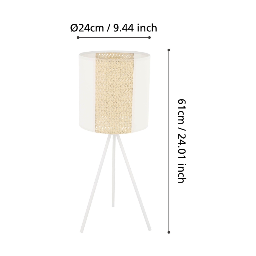 Eglo - Candeeiro de mesa 1xE27/40W/230V