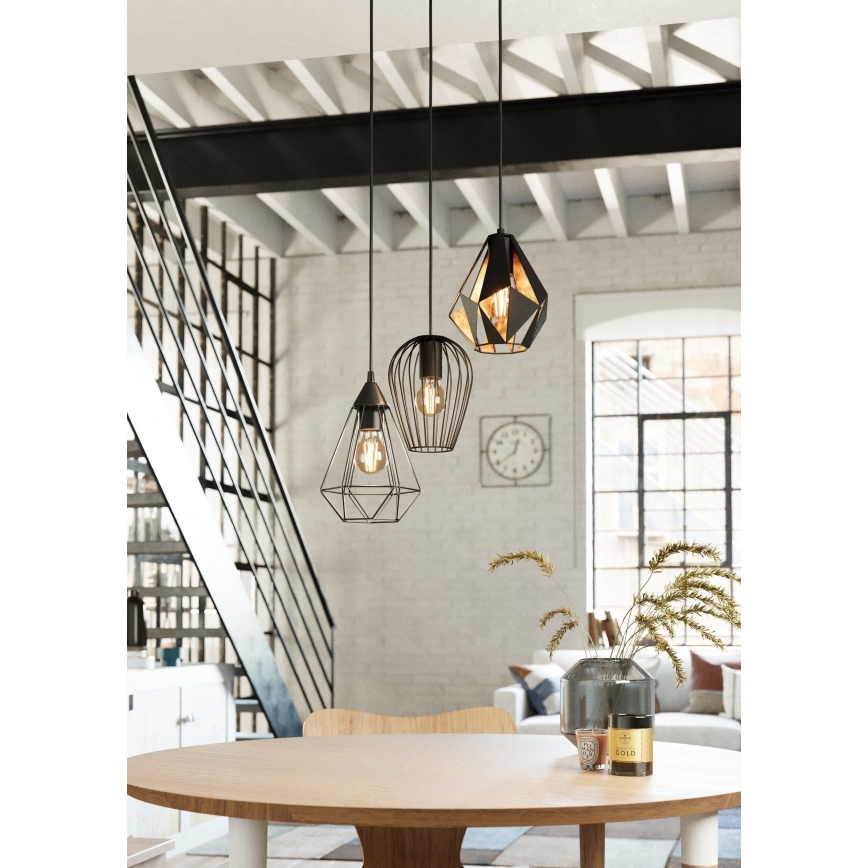 Eglo - Candelabro suspenso 3xE27/40W/230V
