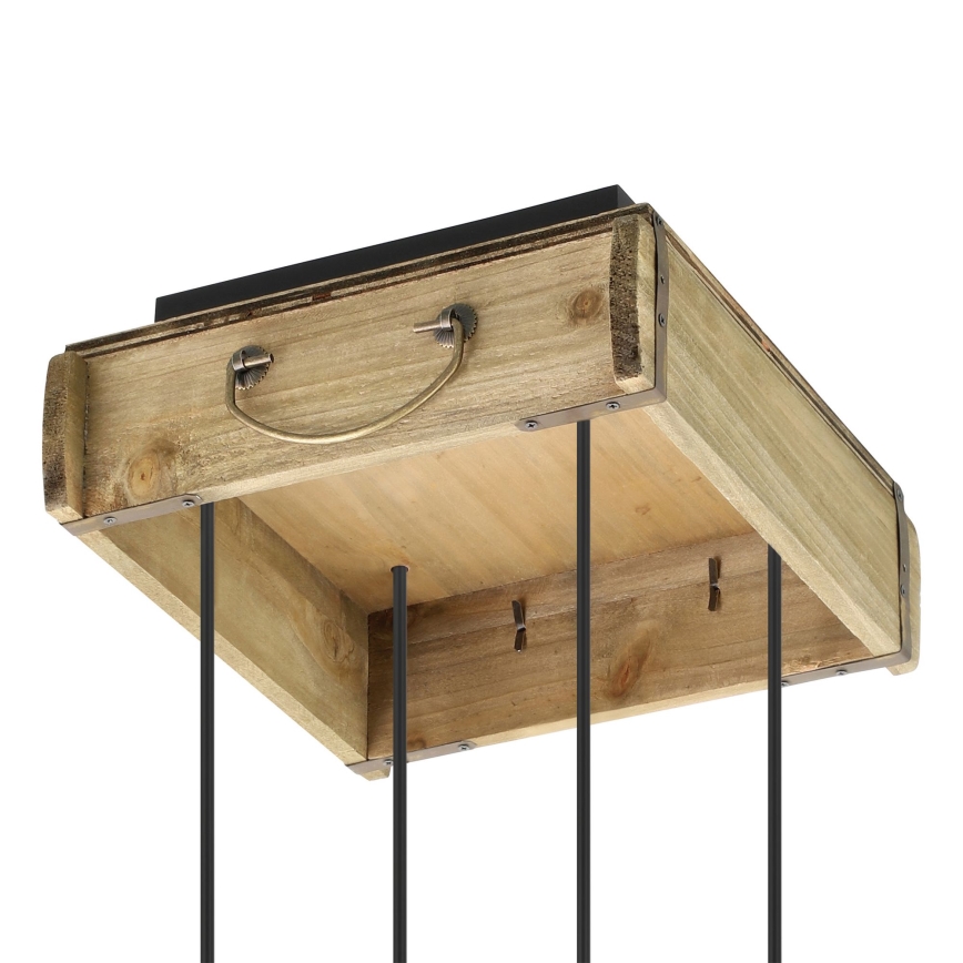 Eglo - Candelabro suspenso 4xE27/40W/230V