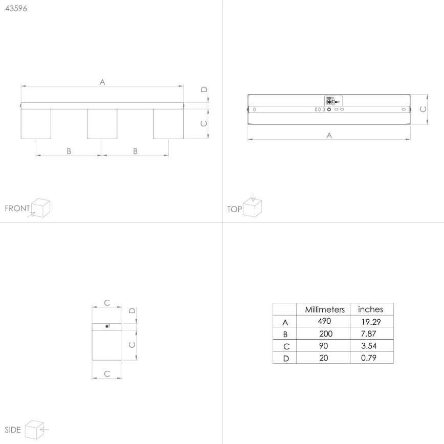 Eglo - Candelabro montado à superfície 3xE27/40W/230V