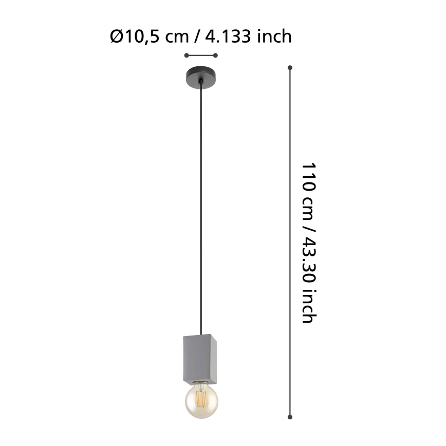 Eglo - Candelabro suspenso 1xE27/40W/230V