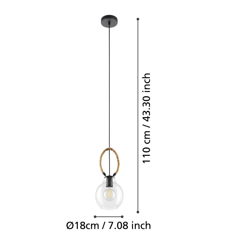 Eglo - Candelabro suspenso 1xE27/40W/230V