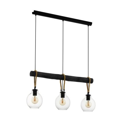 Eglo - Candelabro suspenso 3xE27/40W/230V