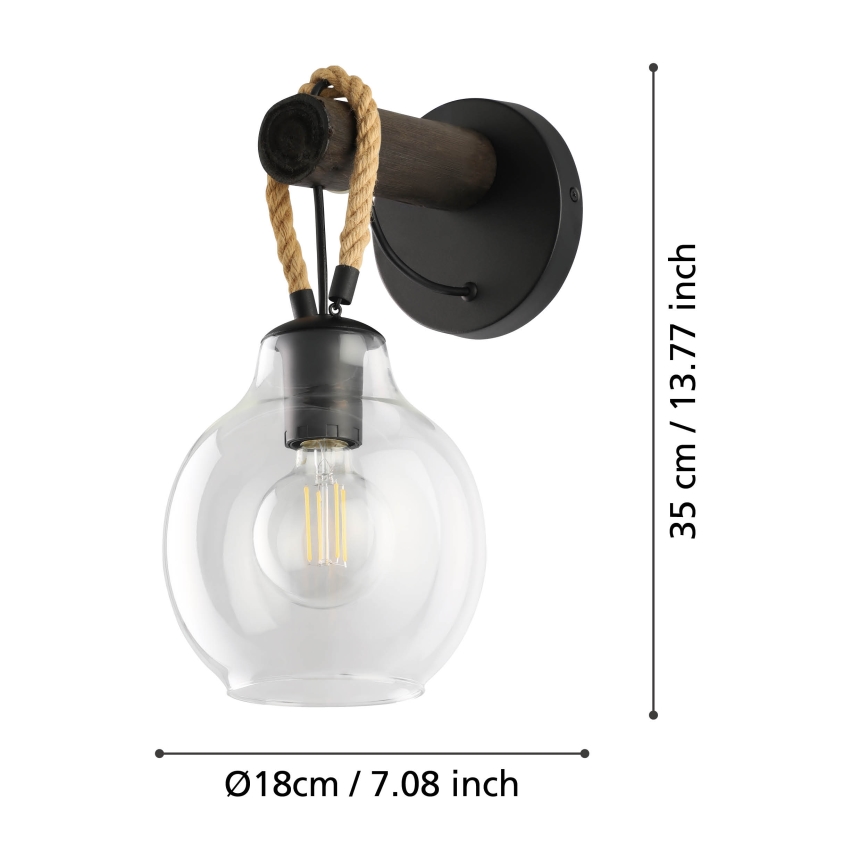 Eglo - Iluminação de parede 1xE27/40W/230V
