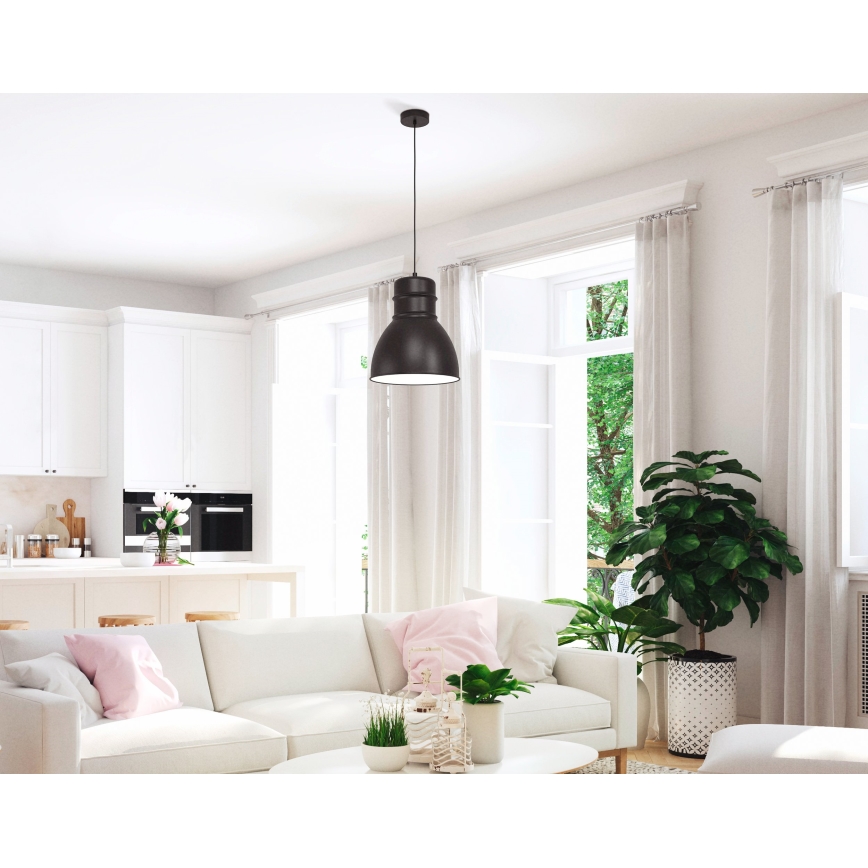 Eglo - Candelabro suspenso 1xE27/60W/230V preto