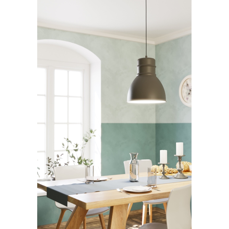 Eglo - Candelabro suspenso 1xE27/60W/230V cinzento