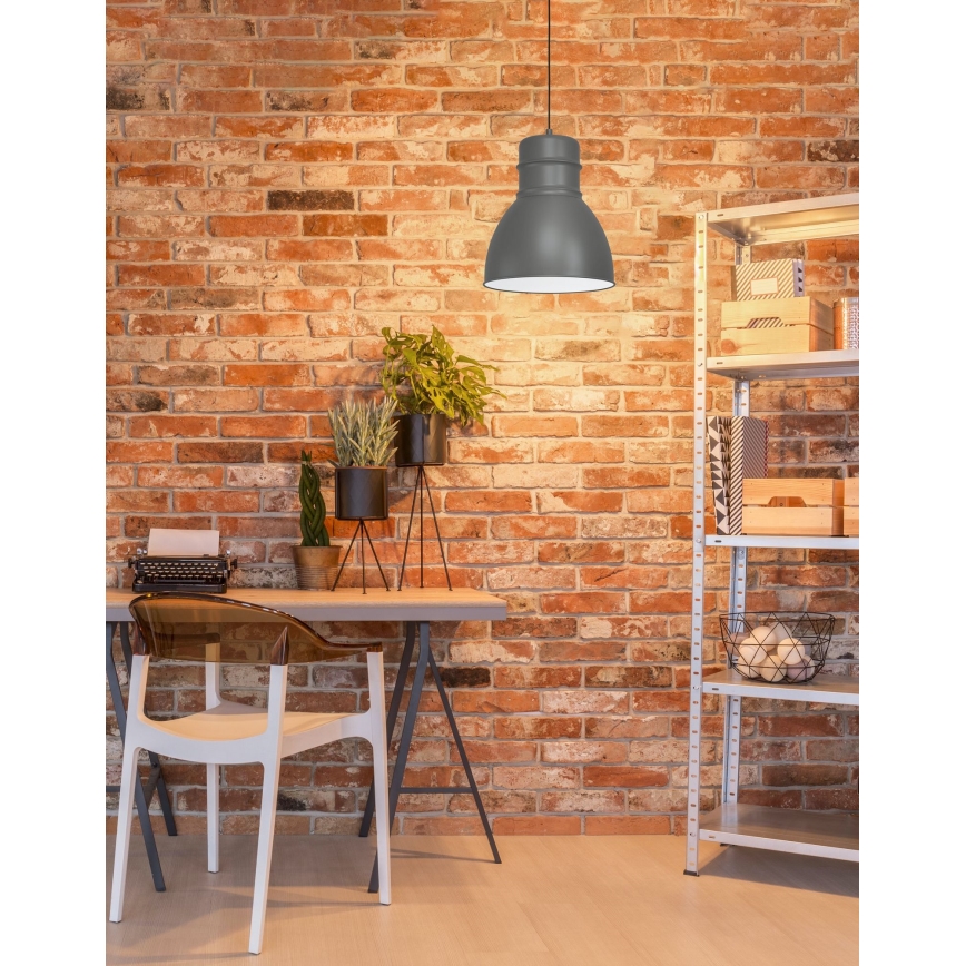 Eglo - Candelabro suspenso 1xE27/60W/230V cinzento