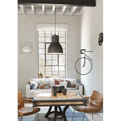 Eglo - Candelabro suspenso 1xE27/60W/230V cinzento