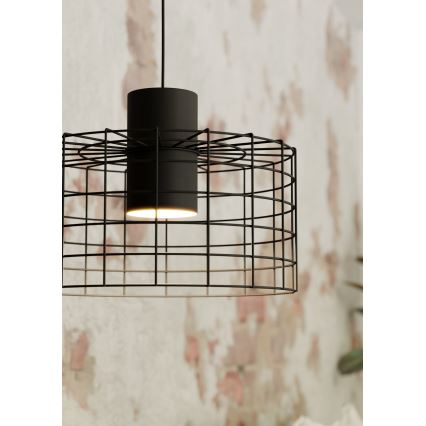 Eglo - Candelabro suspenso 1xE27/40W/230V d. 38 cm preto