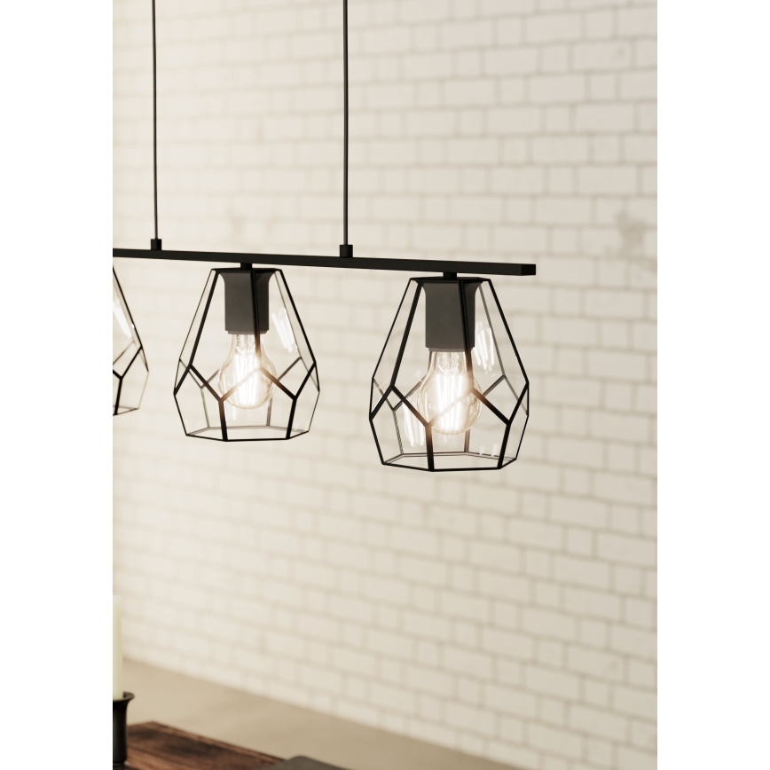 Eglo - Candelabro suspenso 3xE27/40W/230V