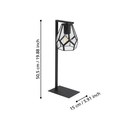 Eglo - Candeeiro de mesa 1xE27/40W/230V