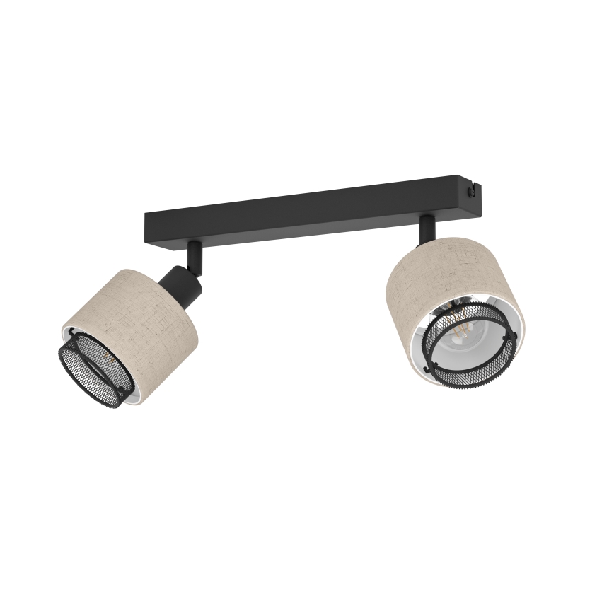 Eglo - Iluminação de parede 2xE14/40W/230V preto/bege