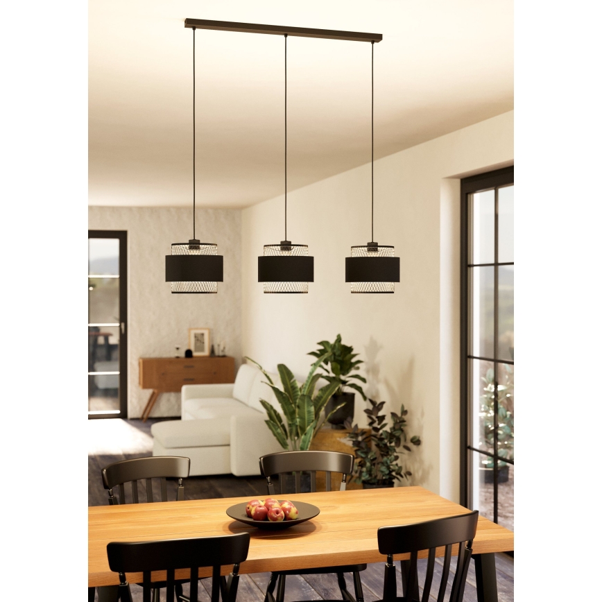 Eglo - Candelabro suspenso  3xE27/40W/230V