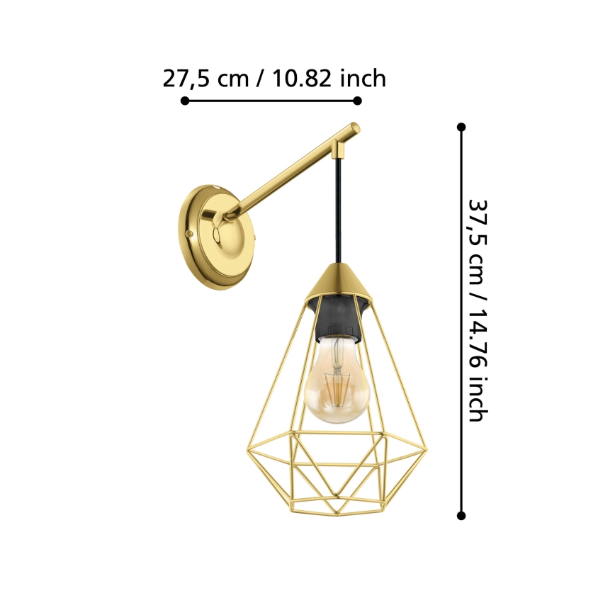 Eglo - Iluminação de parede 1xE27/60W/230V