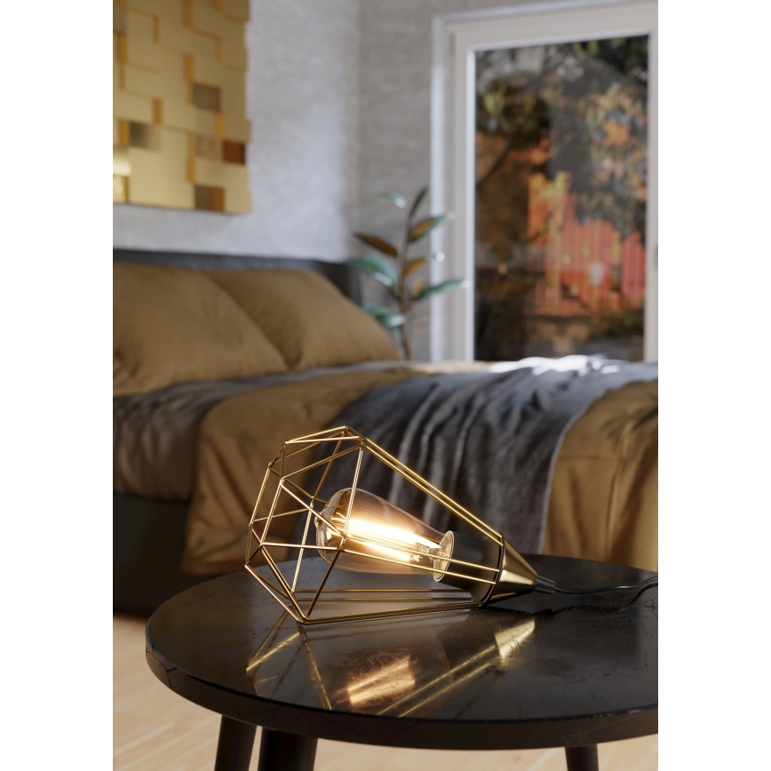 Eglo - Candeeiro de mesa com tomada 1xE27/60W/230V