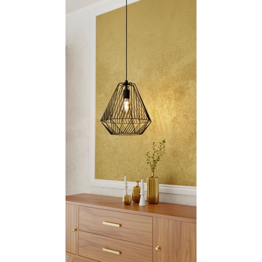 Eglo - Candelabro suspenso 1xE27/40W/230V preto
