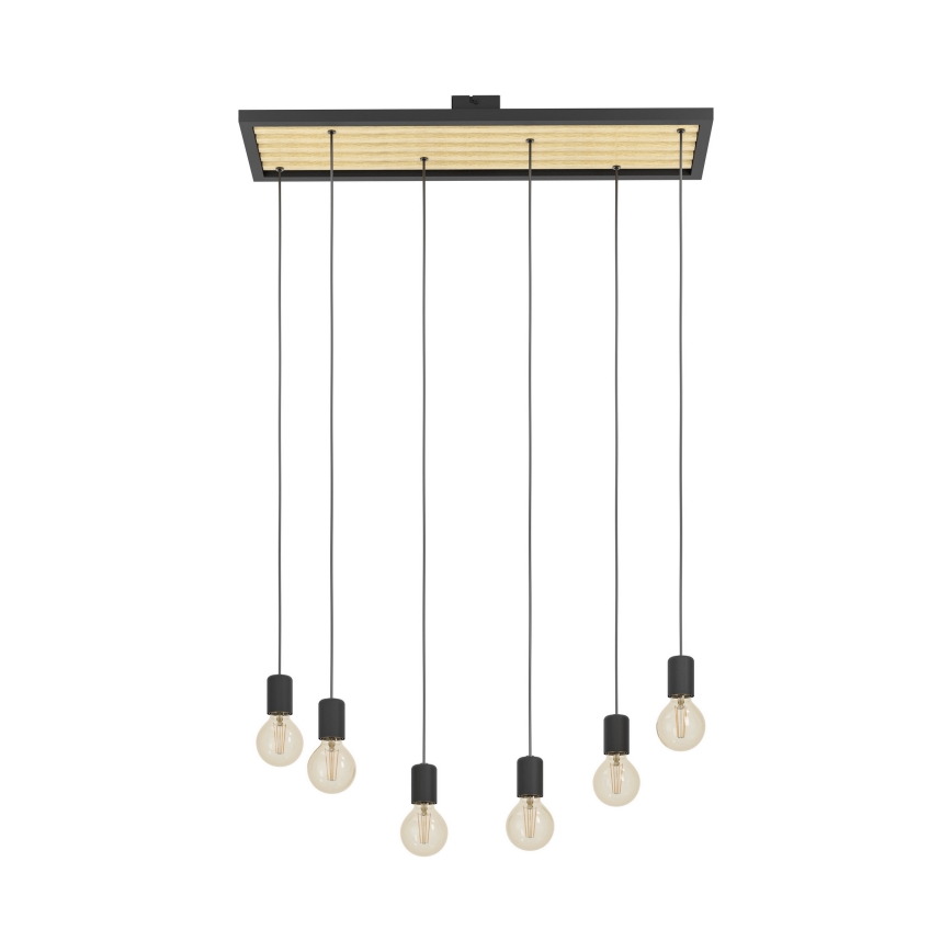 Eglo - Candeeiro suspenso 6xE27/40W/230V