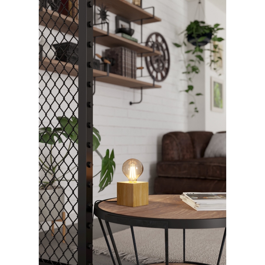 Eglo - Candeeiro de mesa 1xE27/40W/230V bege