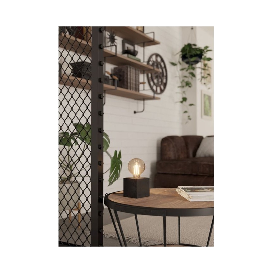 Eglo - Candeeiro de mesa 1xE27/40W/230V antracite